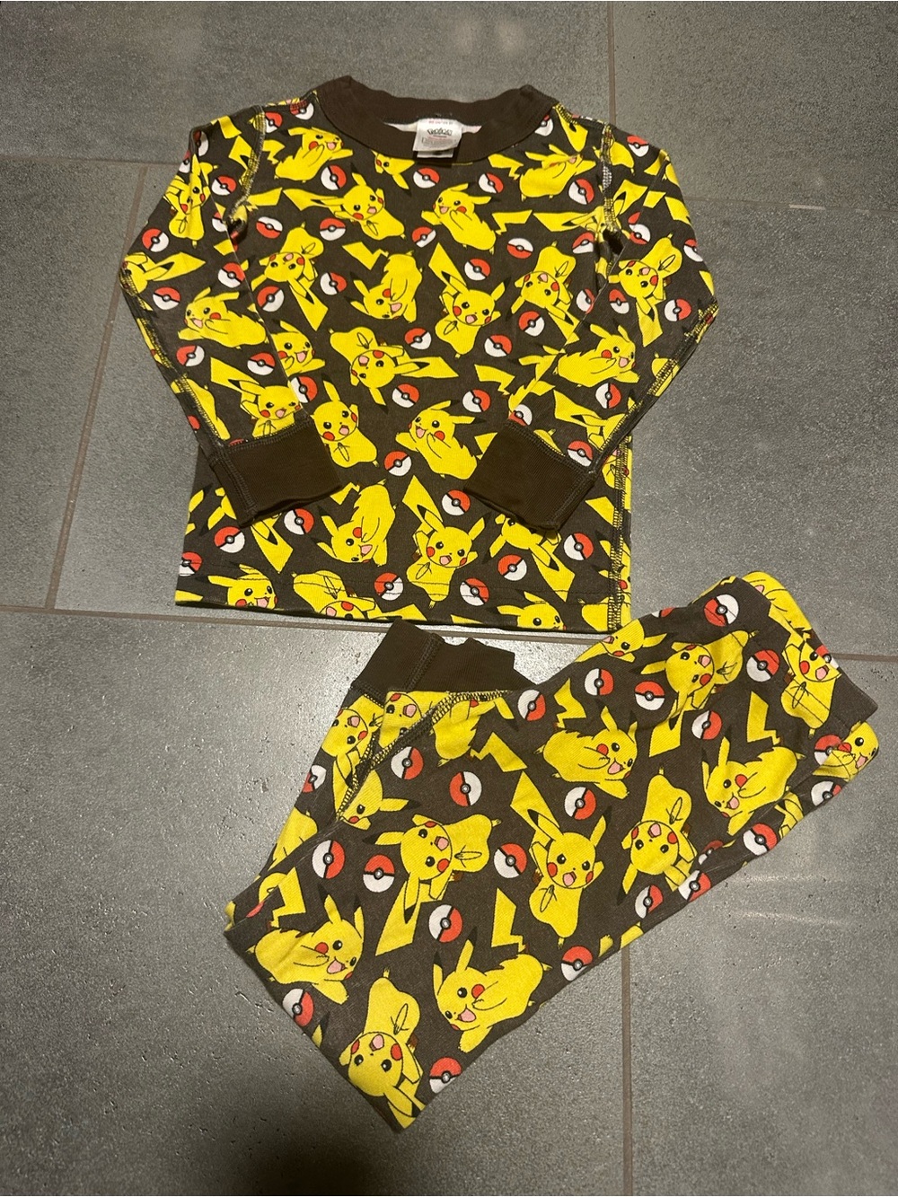 Hanna Andersson 3t Pokemon Pikachu Long John Pajama Pj Set Organic Cotton